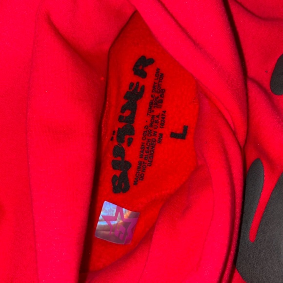 Sp5der Red Beluga Hoodie - Picture 3 of 3